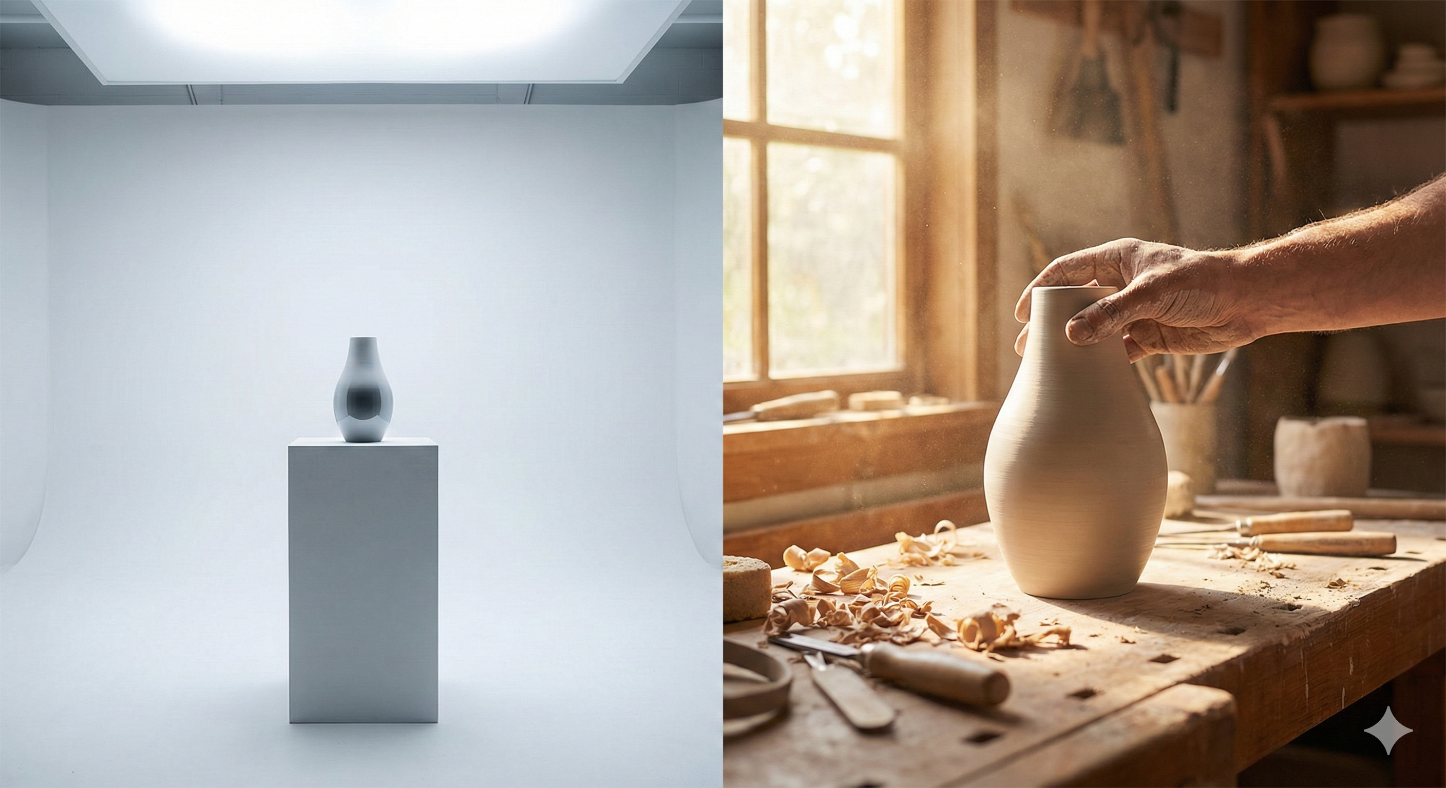 Studio vs Real Content Comparison